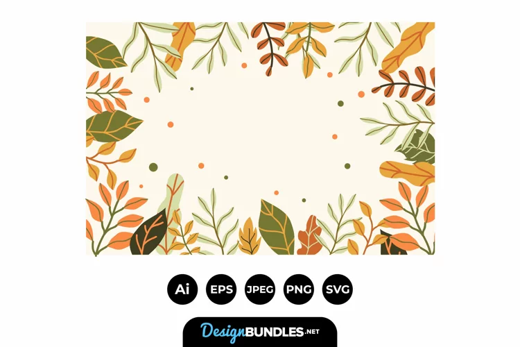 Colourful Different Leaves Background