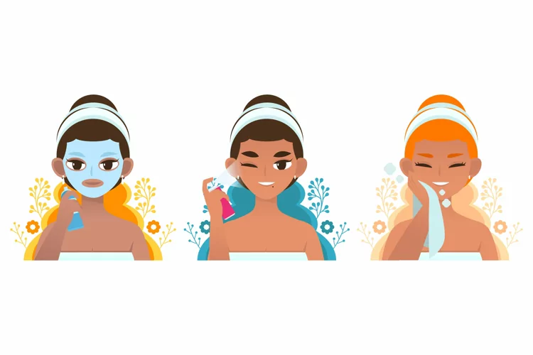 Collections of Woman Skincare Routine