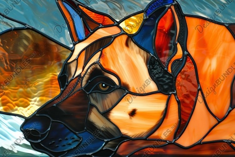 Stained Glass Texture Image 12