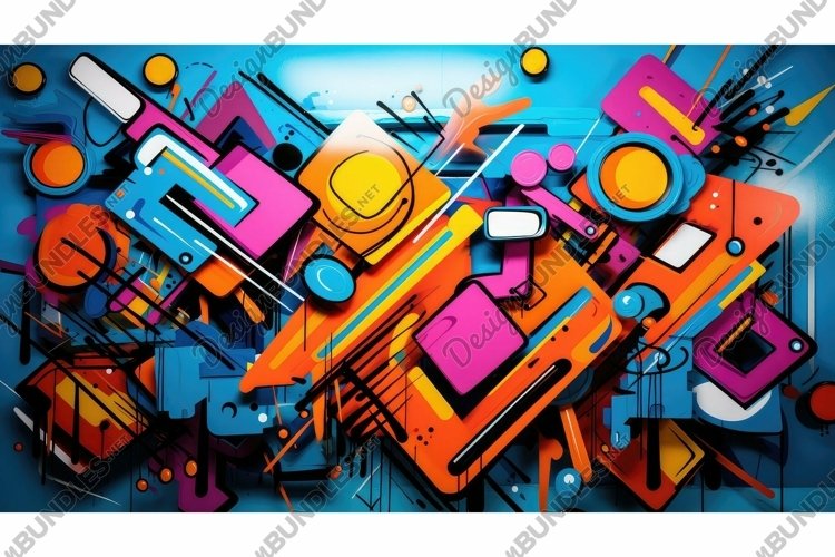 abstract futuristic shapes background