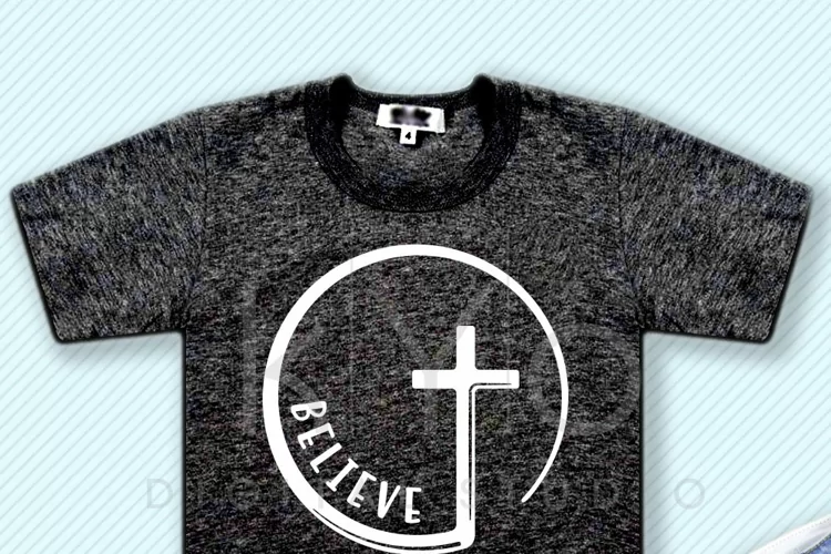 Believe Christian Cross Circle SVG DXF PNG EPS files He is risen svg Church svg christian svg believe svg bible svg