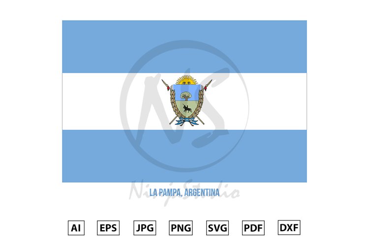 La Pampa Flag Vector. Flag of Argentina Provinces example image 1