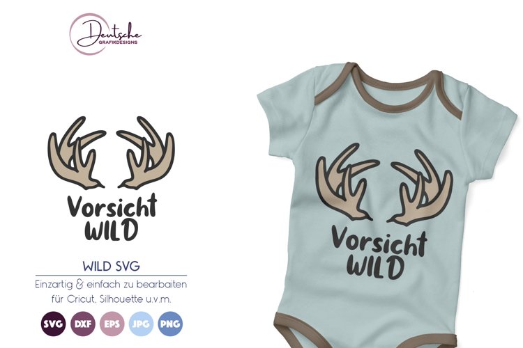 Hirsch SVG |Hörner SVG | Kinderzimmer SVG example image 1