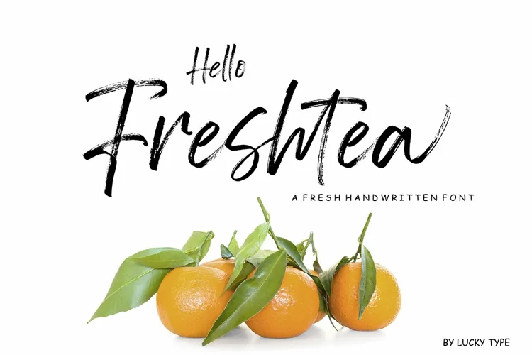 Hello Freshtea Brush Font