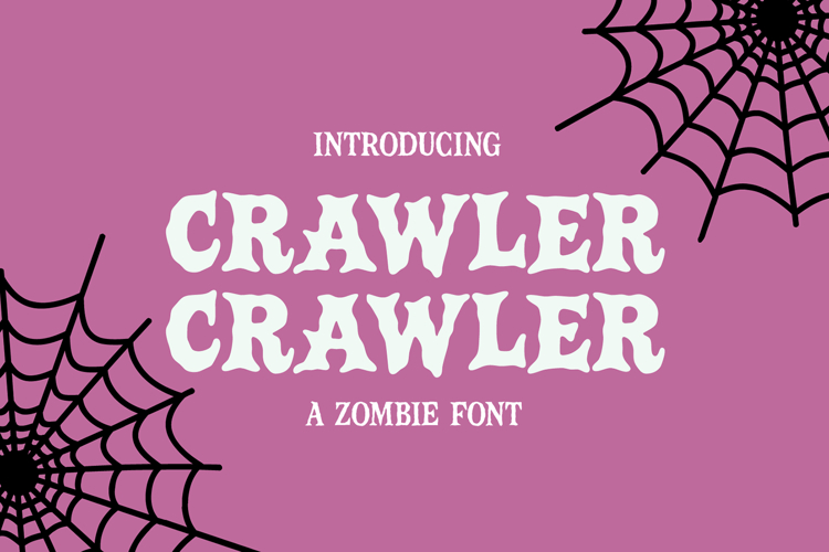 CRAWLER Scary Halloween Font