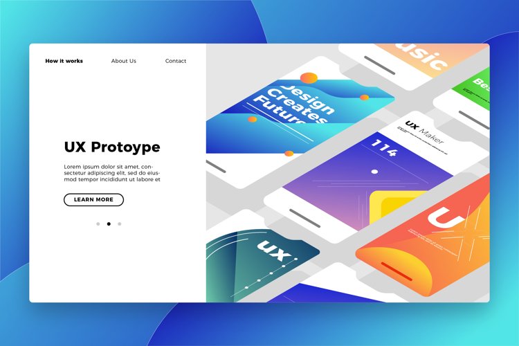 UX Prototype - Banner   Landing Page