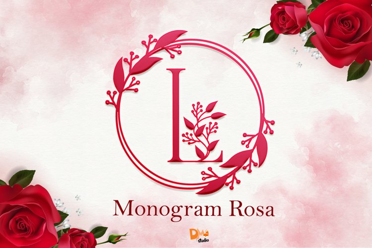 Monogram Rosa Font example image 1