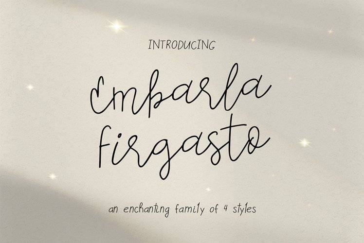 Embarla Firgasto Font Family example image 1