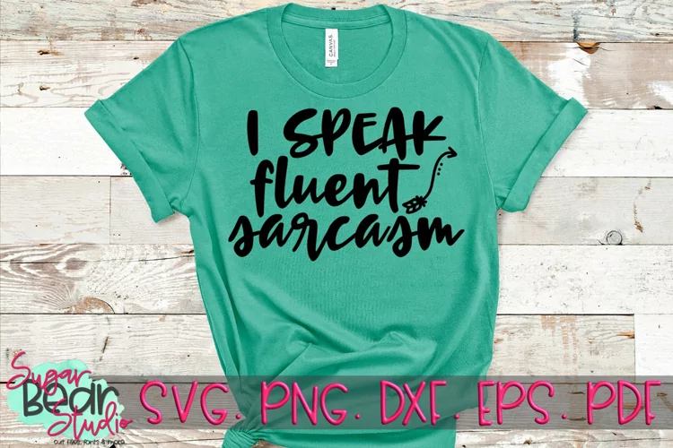 Fluent in Sarcasm - A Funny SVG