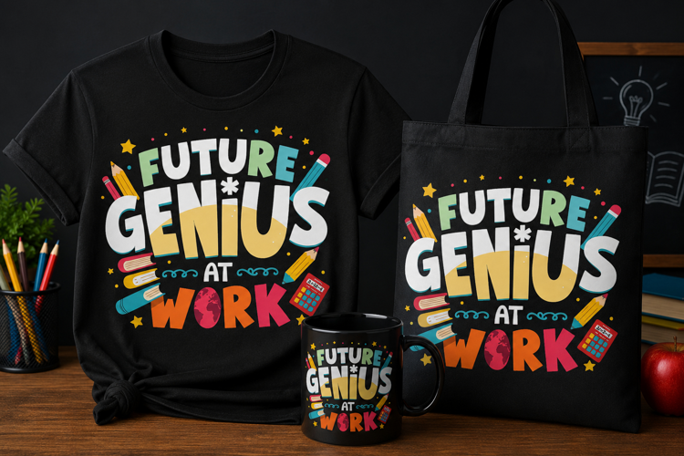 Future Genius at Work PNG | Teacher Back to School Design