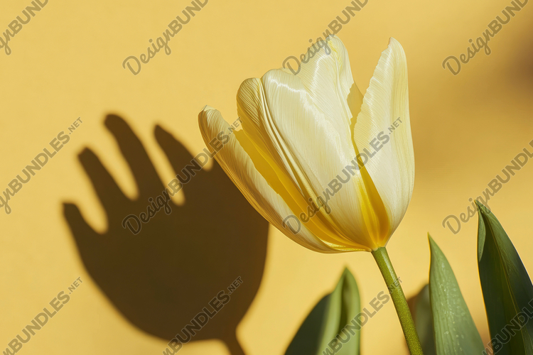 Yellow Tulip Background Wallpaper