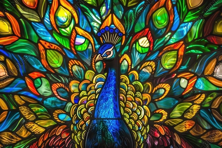 Stained Glass Texture Image 12