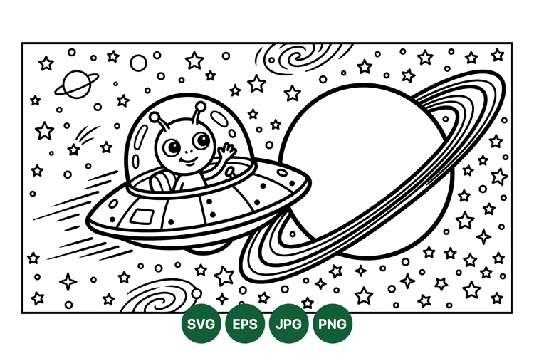 Spaceship Clipart Image 14
