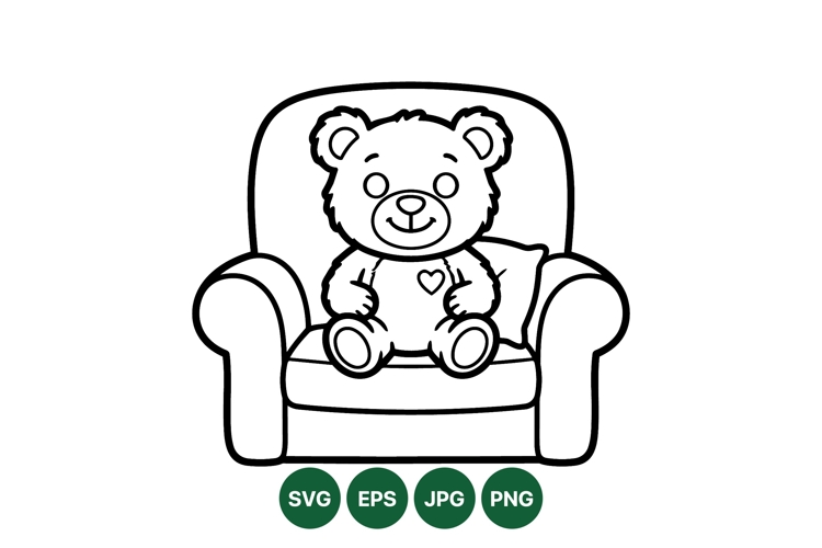 Bear Lineart Image 7