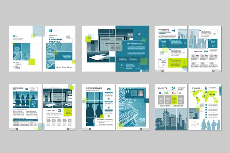 Brochure template concept creative design. example image 1