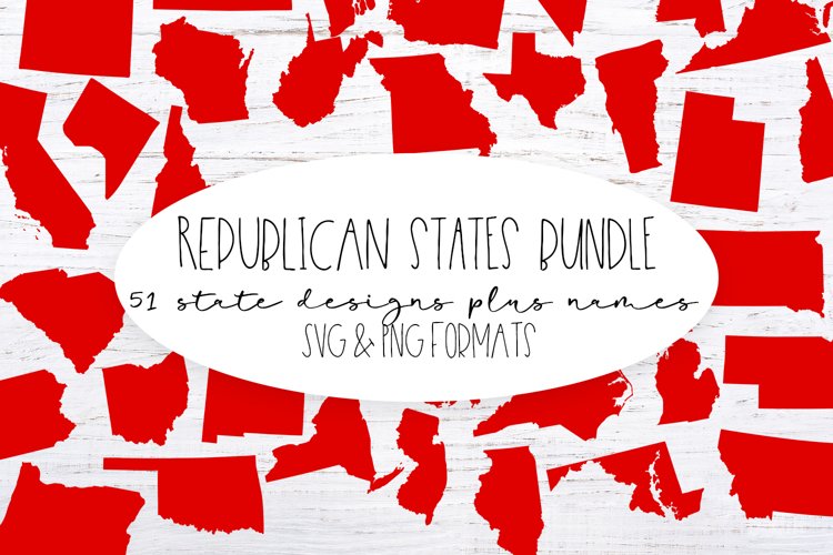 The Republican United States Bundle -PNG Clip Art and SVG cu example image 1