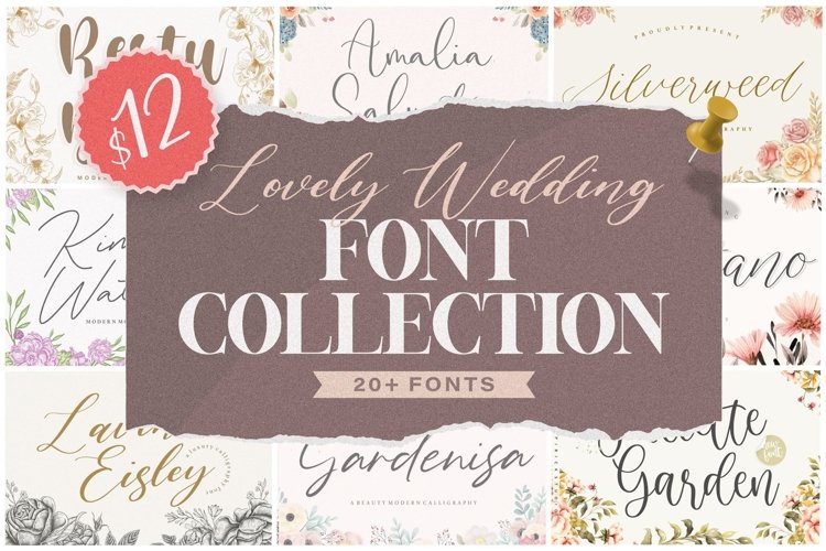 Lovely Wedding Font Collection example image 1
