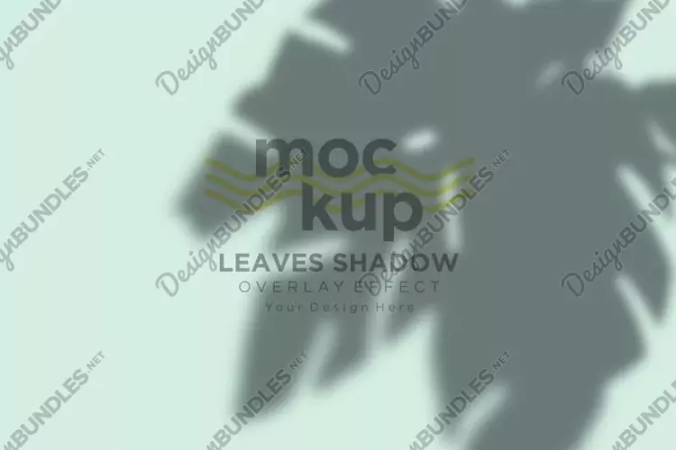Leaves Shadow Overlay Effect Mockup