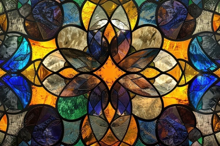 Stained Glass Texture Image 11