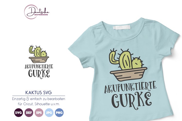 Akupunktierte Gurke SVG | Kaktus SVG