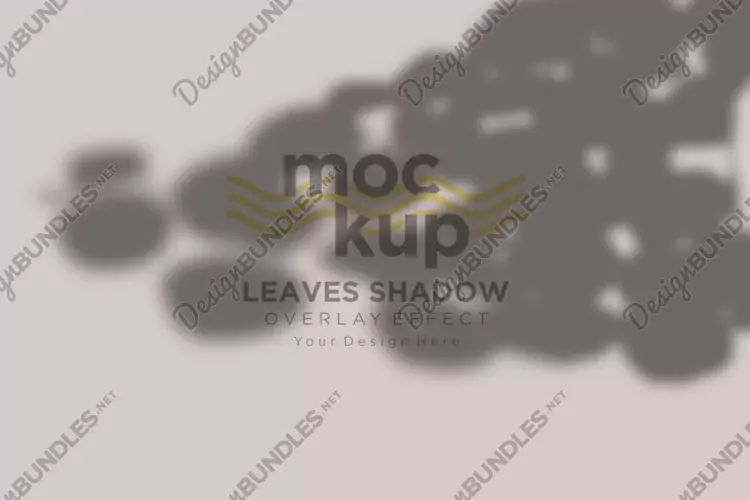 Leaves Shadow Overlay Effect Mockup