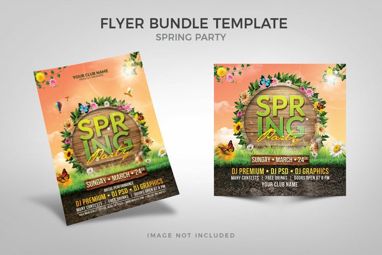 Spring Flyer Bundle Templates example image 1