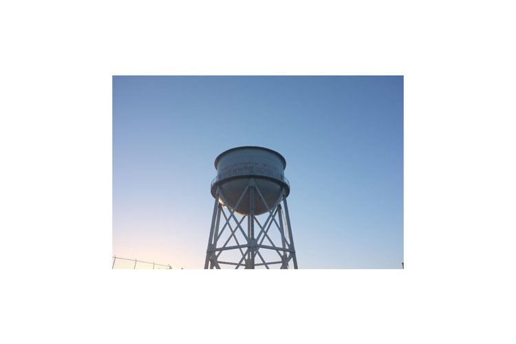 Alcatraz Water Tower in San Francisco, California