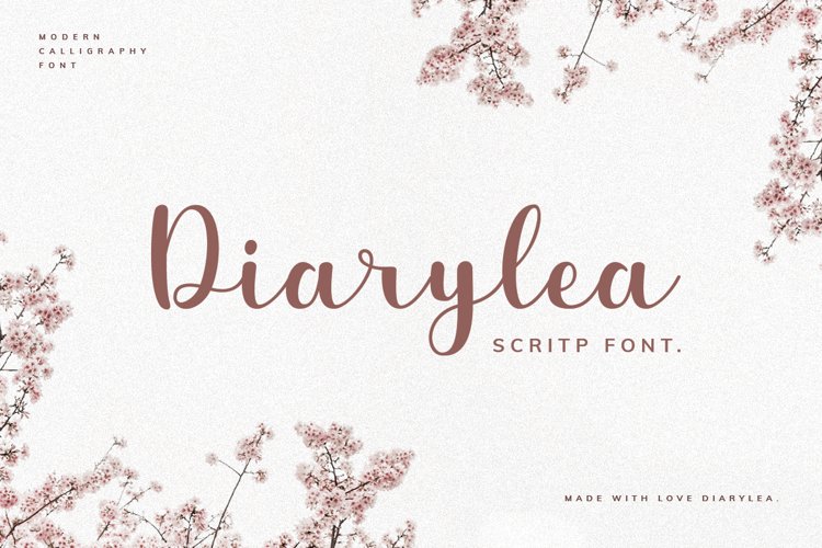 Diarylea Script Font! example image 1