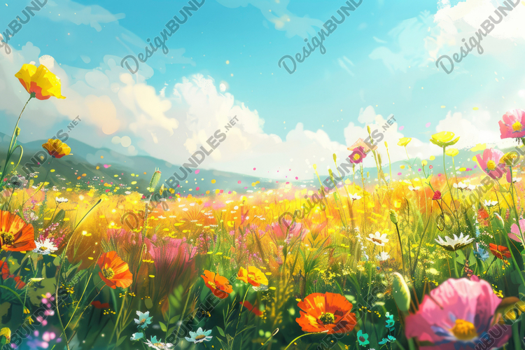 Flowers Texture Image 18