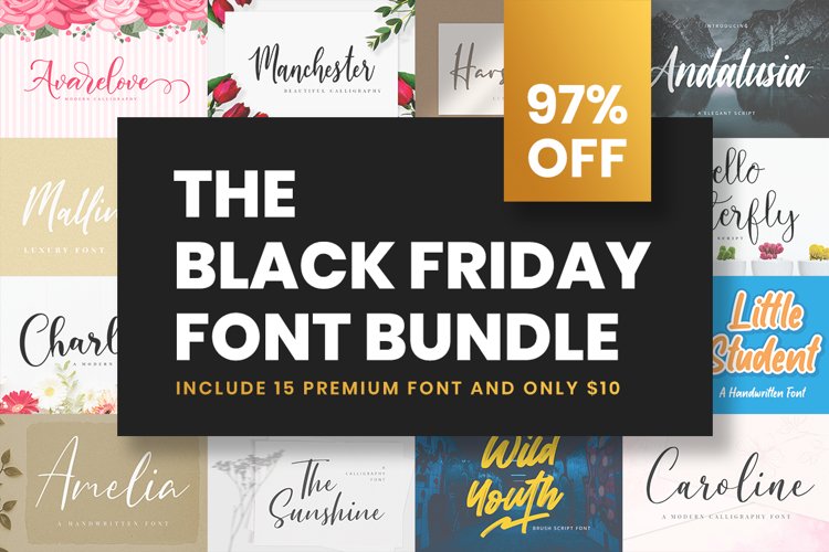 The Black Friday Font Bundle example image 1