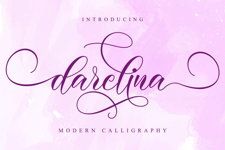 Darelina Script example image 1