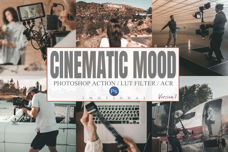8 Cinematic Mood Photoshop Actions example image 1