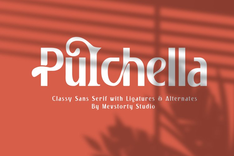 Pulchella Bold Serif Font example image 1