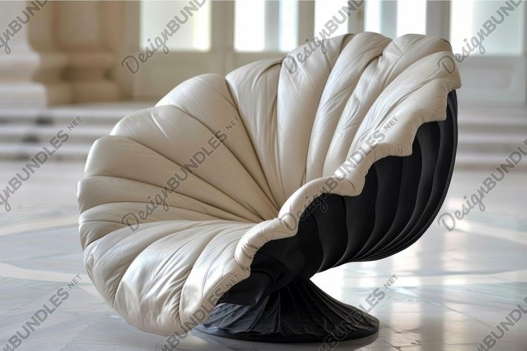 Elegant swirl chair in luxurious interior