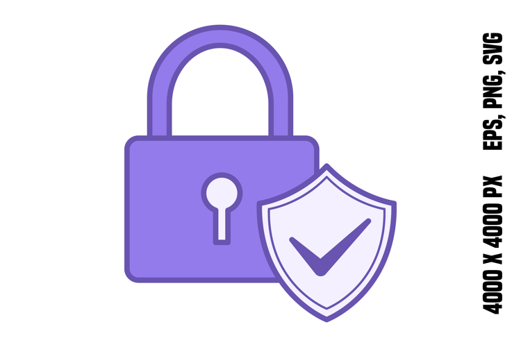 Colored Lock Icon