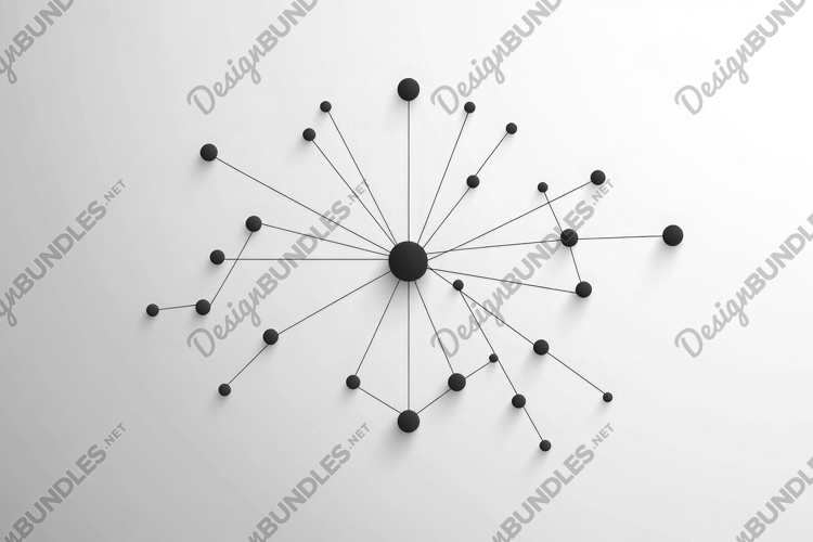 Digital Hub Network Background Wallpaper