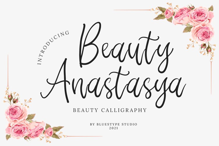 Beauty Anastasya - Handwritten Calligraphy example image 1