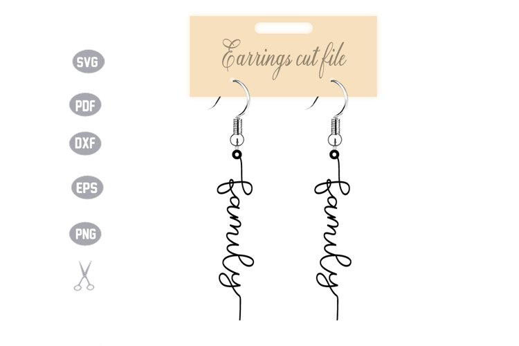 Earrings Template SVG example image 1