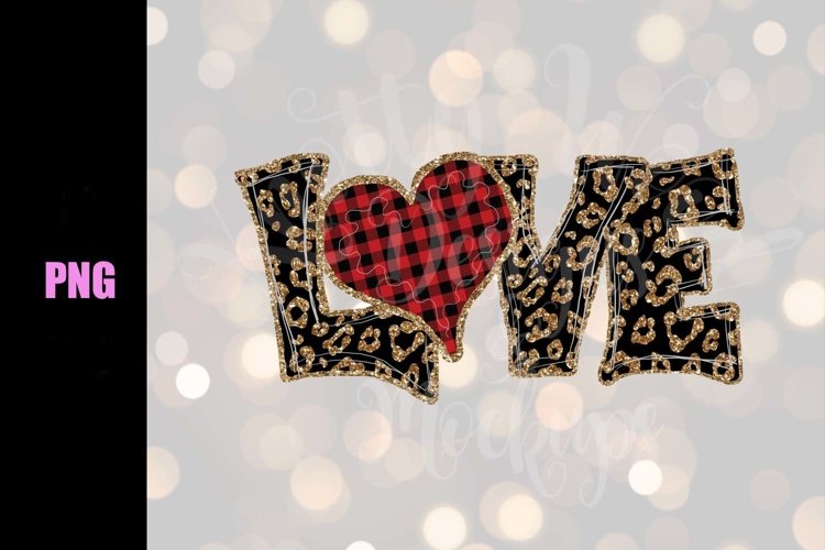 Valentine SVG - Leopard Love - Downloadable PNG example image 1