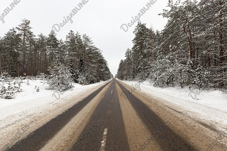 snow on the road