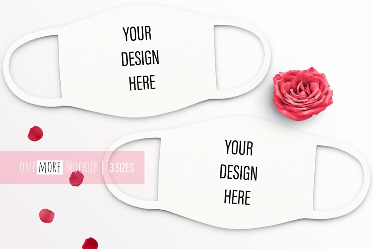 Bachelorette Face Mask Mockup |Mask Mock Up example image 1