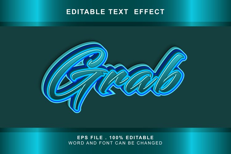 grab Text Effects editable words and fonts can be replac