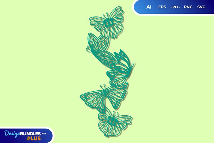 Butterfly Card Svg Image 9