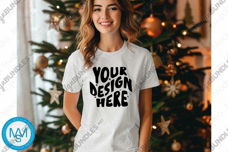 White Tshirt Mockup Image 10