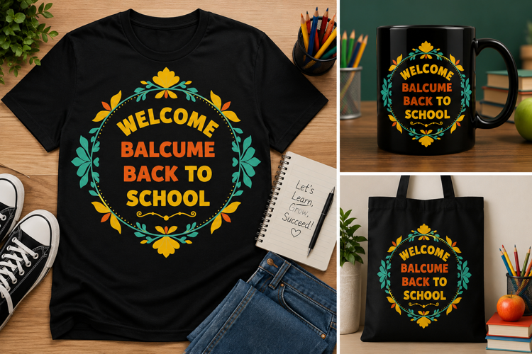 Welcome Back to School PNG, Floral Teacher Classroom Design