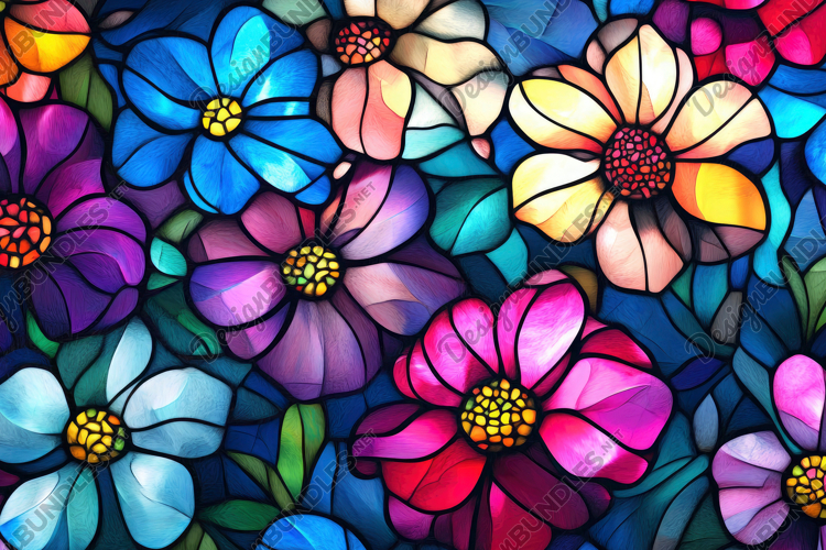 Stained Glass Texture Image 4