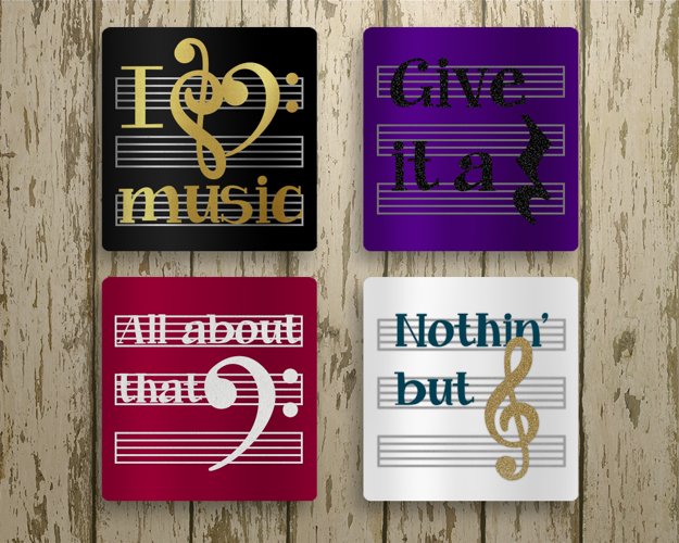 Music Puns SVG File Cutting Template example image 1