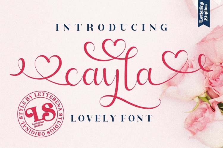 cayla - Beautiful Lovely Script Font example image 1