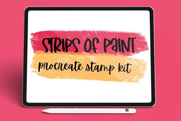 Paint Strips Stamp Kit - Procreate Brush
