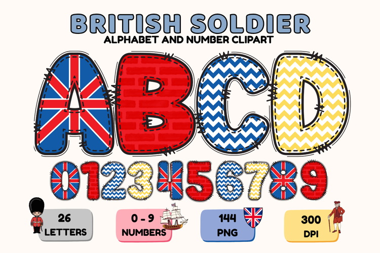 British Soldier Patriotic Alphabet PNG Clipart
